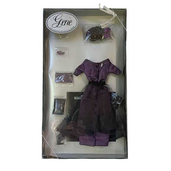 1996 Ashton Drake Gene Doll “El Morocco” Plum  Outfit Vintage Doll Clothes NRFB - Picture 2 of 7